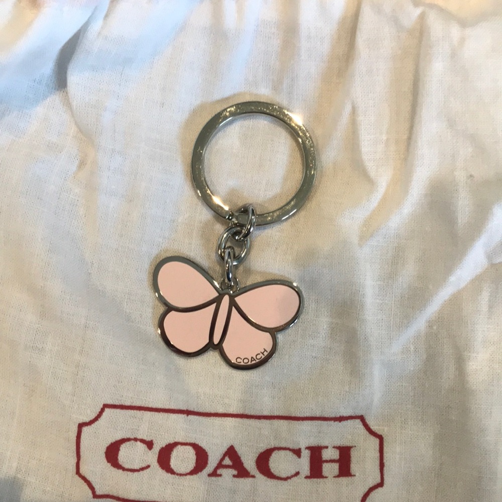 Coach butterfly keychain